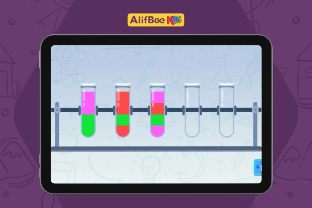 Color Tube Game in AlifBee Kids
