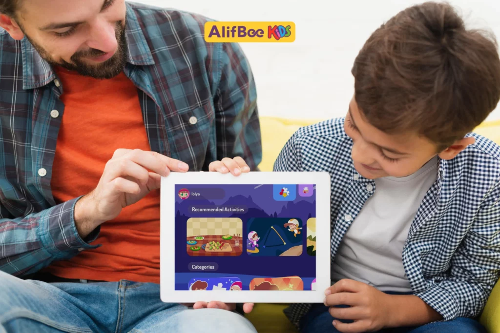 Interactive Arabic Games for Kids in AlifBee Kids EN