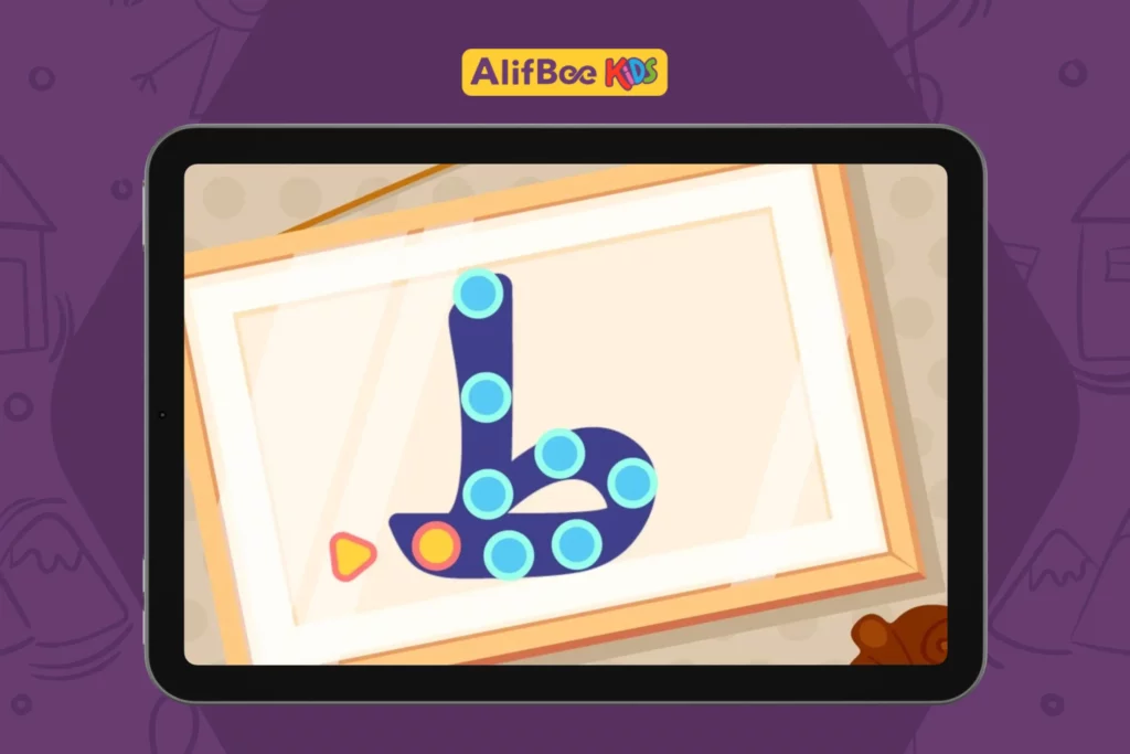Writing Arabic Letters in AlifBee Kids