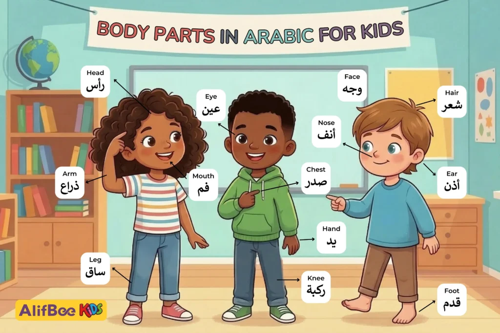 body parts in Arabic