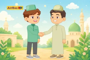 مدونة AlifBee للأطفال 7 حديث إفشاء السلام للأطفال