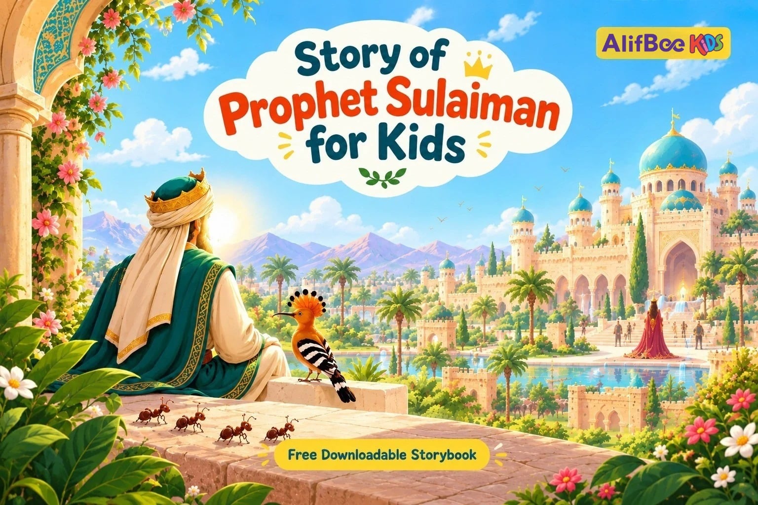 Book cover of the Story of Prophet Sulaiman for Kids